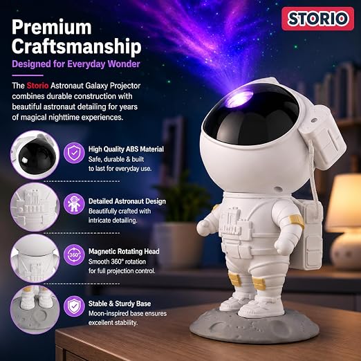 Astronaut Galaxy Star Projector Night Light