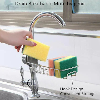 Space-Saving Kitchen Sink Sponge Holder Organizer